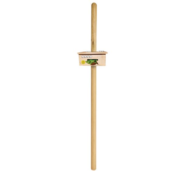 Borne Toutoubois avec distributeur sachet rouleau - bois