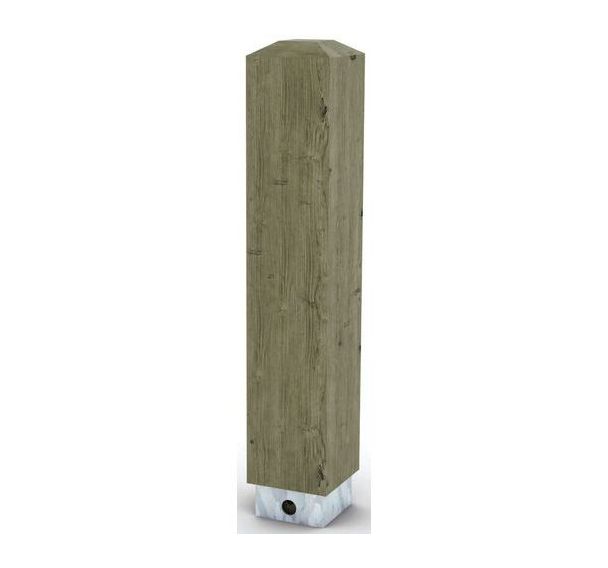 Borne carrée/amovible pin traité Mobextan