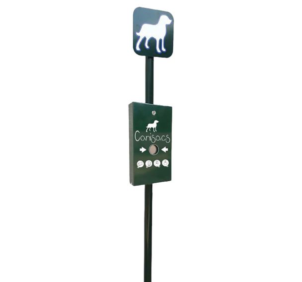 Borne de propreté - vert RAL 6009 - Manutan Expert