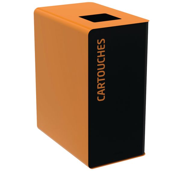 Borne de tri sélectif Cubatri 90 L sans serrure avec support sac Rossignol Pro