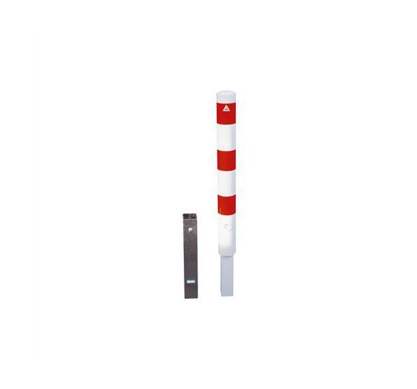 Borne en tube acier amovible avec blocage triangulaire