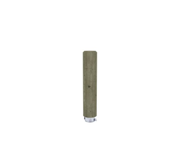 Borne ronde amovible pin traité Mobextan