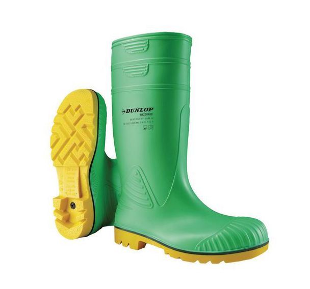 Bottes de sécurité chimie vert Acifort® S5 HRO CR AN SRC