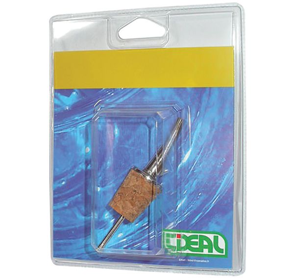 Bouchon verseur courbe chrome liège bl.