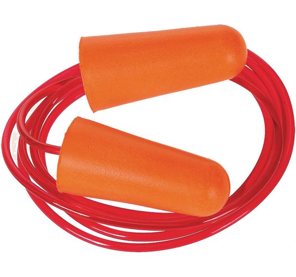 Bouchons anti-bruit en mousse PU avec cordon - Portwest (Lot de 200)