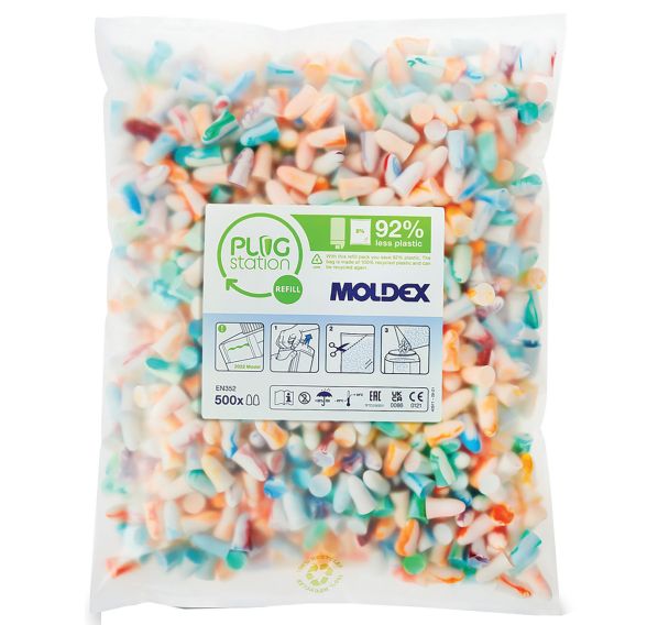 Bouchons d'oreille Spark Plug - Moldex - Lot de 500
