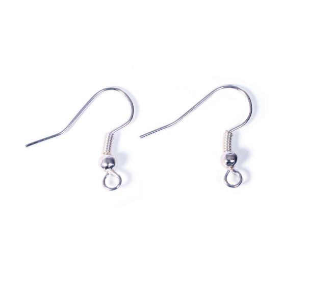 Boucles d’oreilles argentées (Sachet de 10 paires)