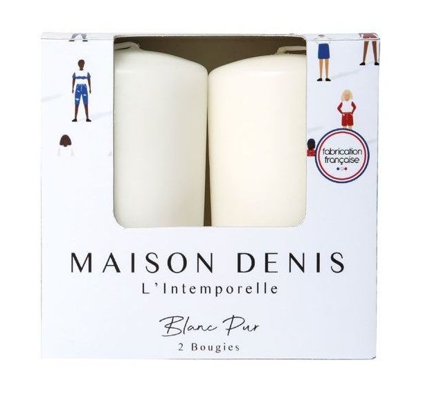 Bougie - 48x80mm - Lot de 2
