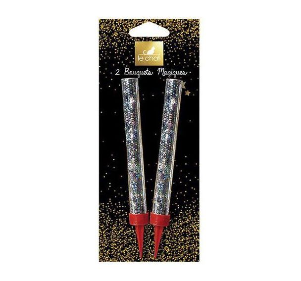 Bougie bouquets magiques - 11cm - Lot de 2