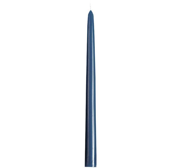 Bougie flambeau diamètre 22mm hauteur 290mm bleu
