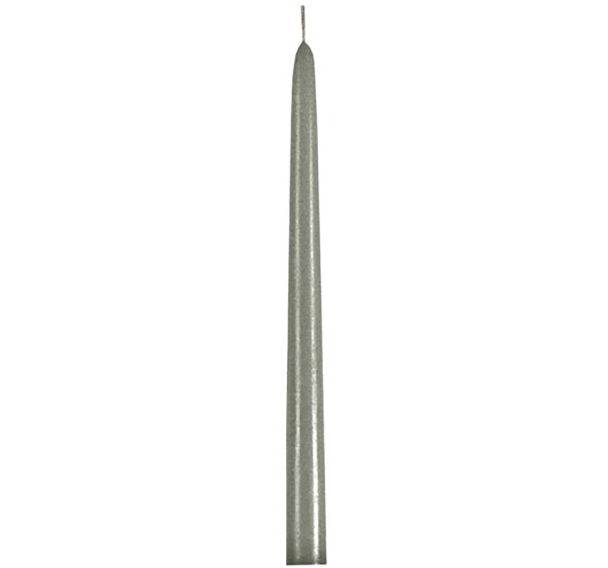 Bougie flambeau diamètre 22mm hauteur 290mm gris