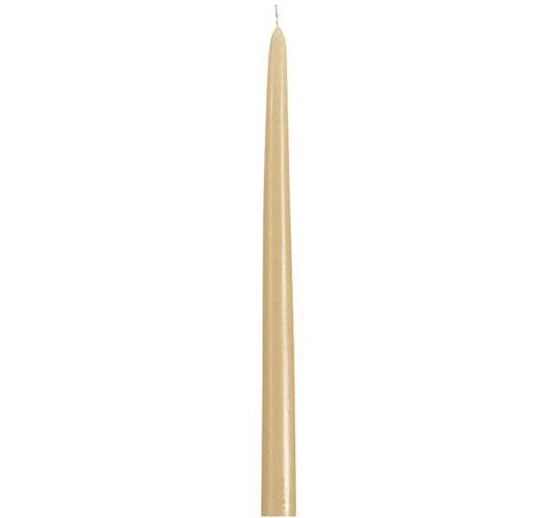 Bougie flambeau diamètre 22mm hauteur 290mm taupe