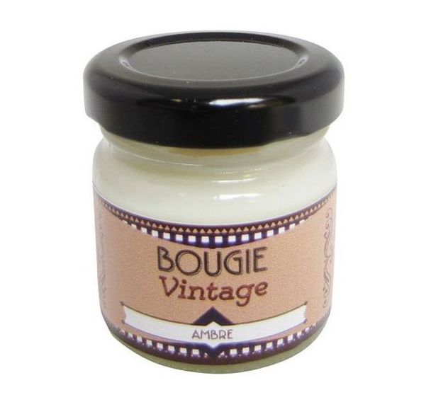 Bougie vintage 100% végétale ambre - 30g