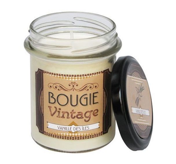 Bougie vintage 100% végétale vanille - 30g