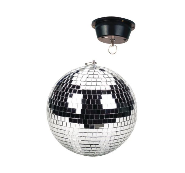 Boule à facettes 20 cm avec moteur