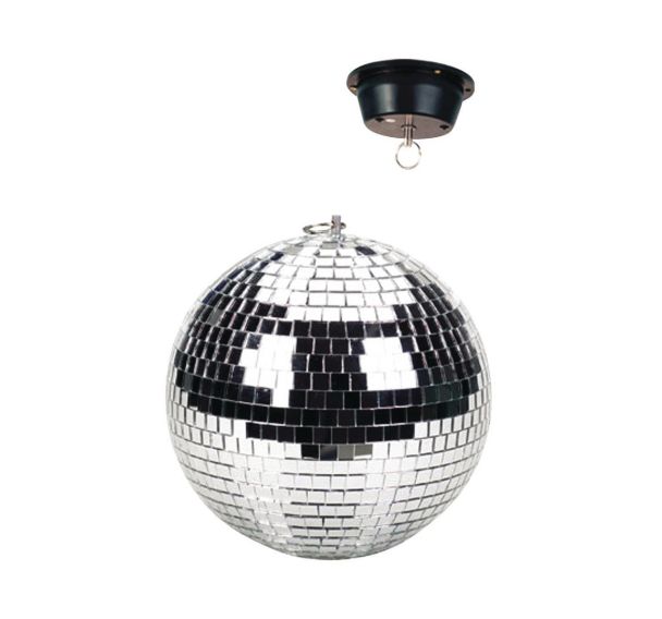 Boule à facettes 30 cm avec moteur