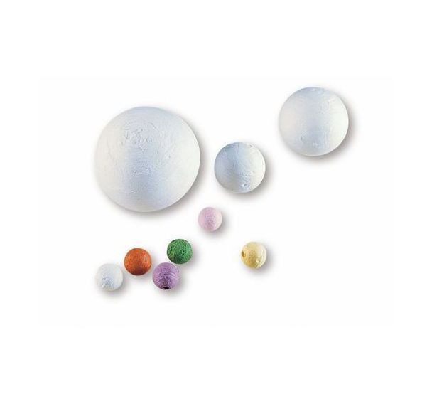 Boule cotillon Ø 80 mm blanc (Sachet de 10)