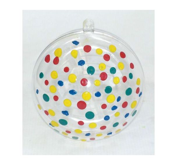 Boule de noël plastique Ø 80 mm (Lot de 6)