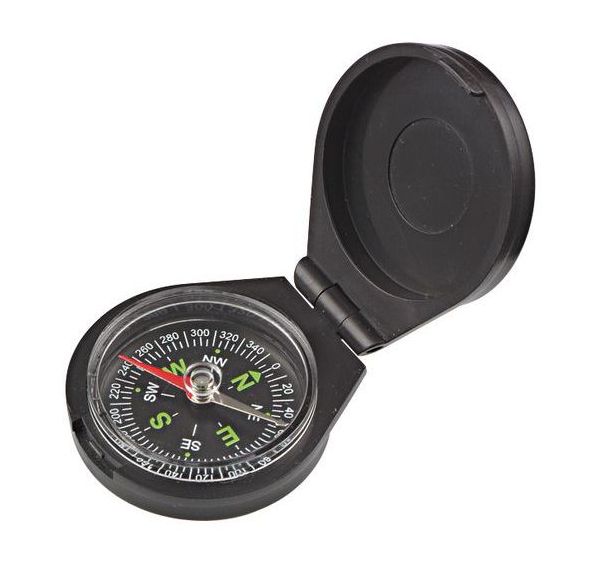 Boussole protégée par un capot plastique