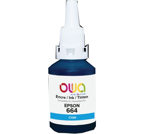 Bouteille d'encre compatible Epson 664 - Owa