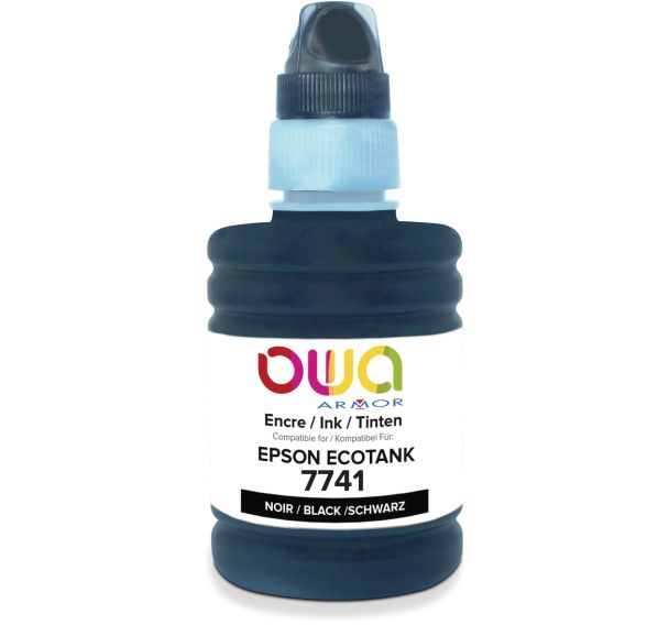 Bouteille d'encre compatible Epson 7741 - Noir