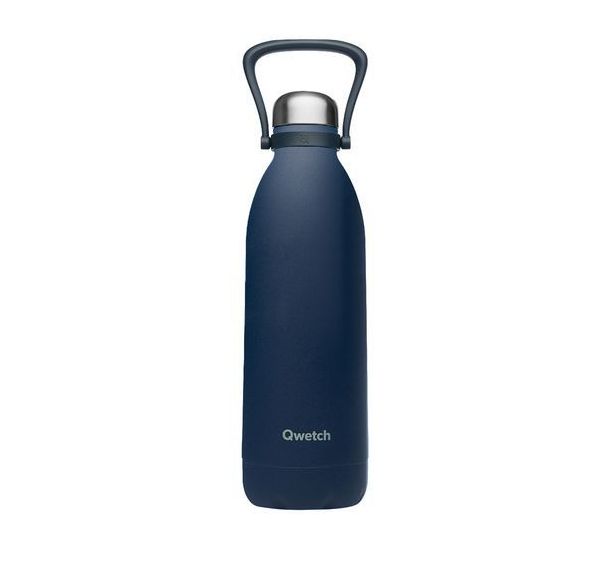 Bouteille isotherme 1,5L bleu garnite - Qwetch
