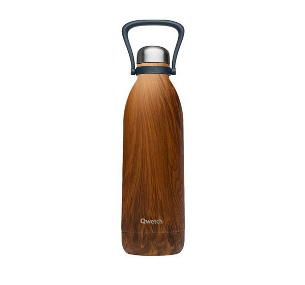 Bouteille isotherme 1,5l wood - Qwetch