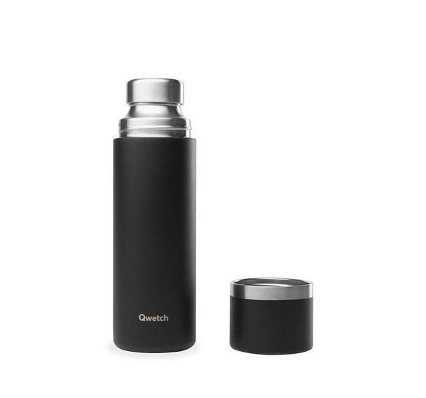 Bouteille isotherme Matt noir - 750ml - Qwetch