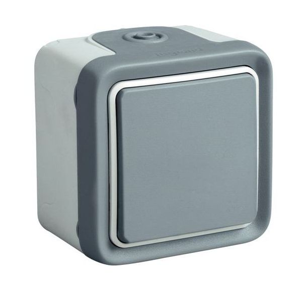 Bouton poussoir saillie Legrand Plexo