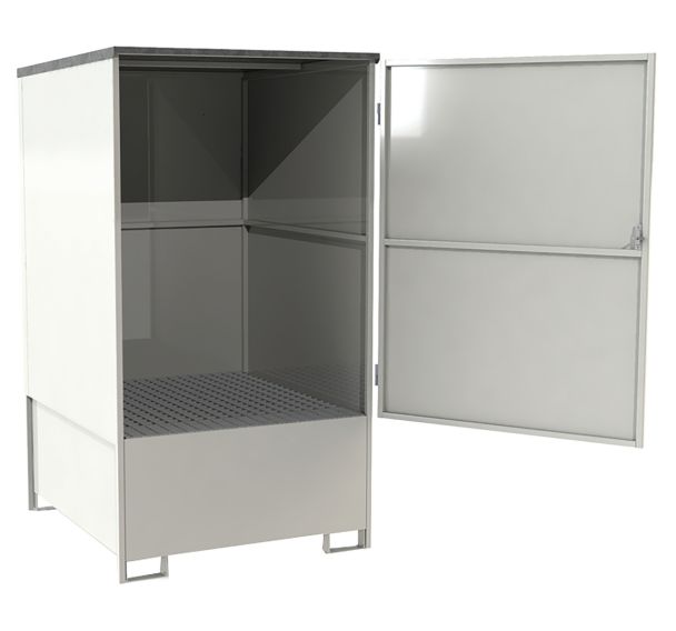 Box de rétention métallique 1 GRV - 1000L - Manutan