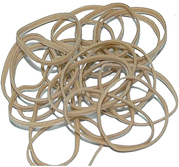 Bracelet caoutchouc 60 X 1,8 mm 20 sacs 3300 PCE