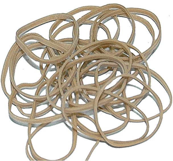 Bracelet caoutchouc 80 X 3 mm 20 sacs 1500 PCE