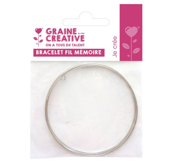 Bracelet fil mémoire acier, 5 tours