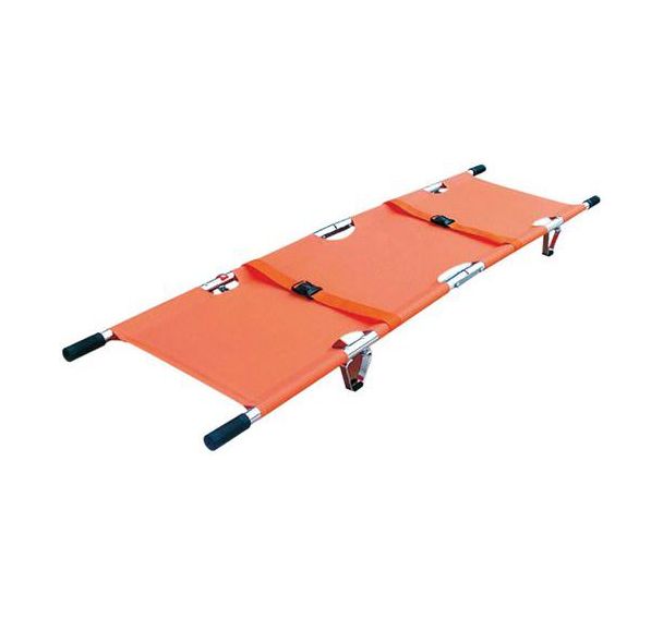 Brancard aluminium pliable 2 sens
