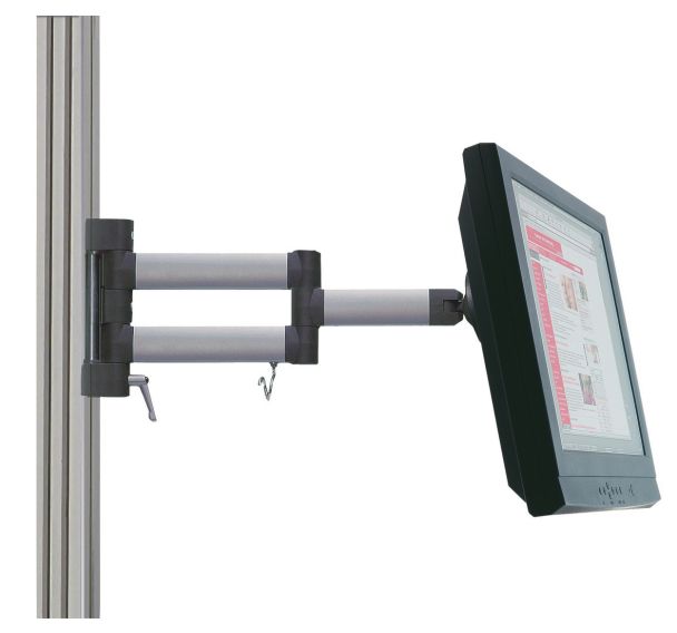 Bras articulé pour écran plat et support MA 2 pour établi WB/TPH/Moduline