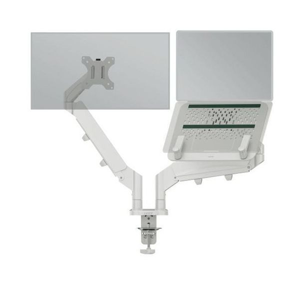 Bras double pour écran et ordinateur portable - Leitz