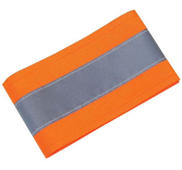 Brassard réfléchissant orange fluo - Manutan