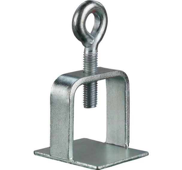 Bride de fixation galvanisée sans œillets pour tube support - Schake