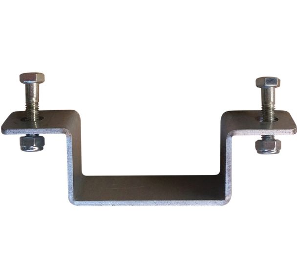 Bride rectangulaire pour poteaux - Lot de 2 - 80x40mm