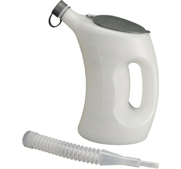 Broc gradué avec couvercle - Blanc transparent - 1 - 3 ou 5 L - Pressol