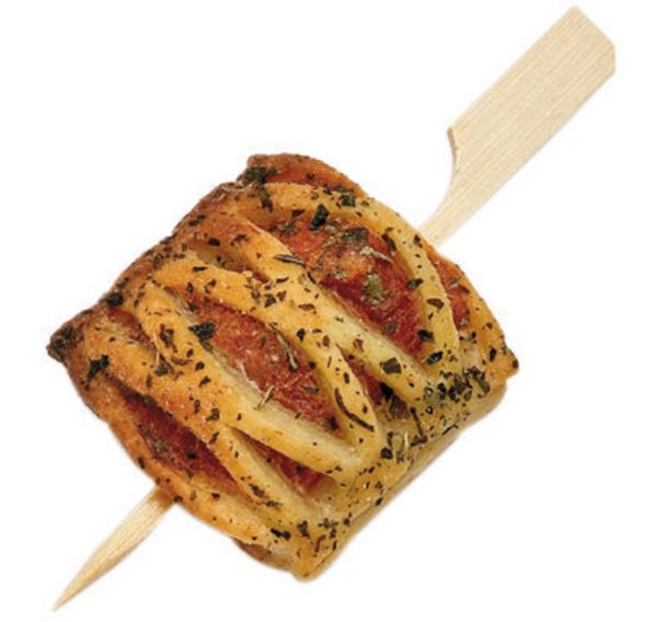 Brochette en bambou plate - 15 cm