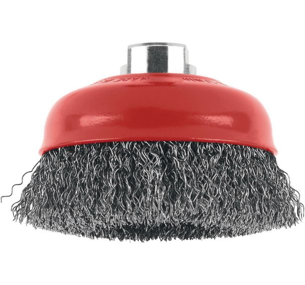 Brosse boisseau diamètre100 acier 0,5