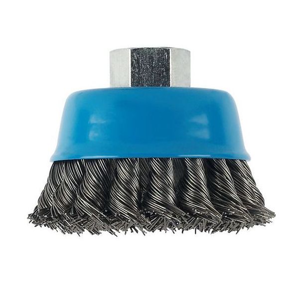 Brosse boisseau diamètre90 acier 0,5