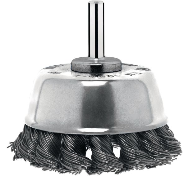 Brosse boisseau diamètre 65mm à fils acier 0,5mm