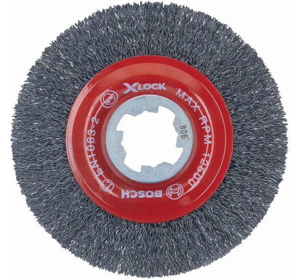 Brosse circulaire à fils acier X-LOCK
