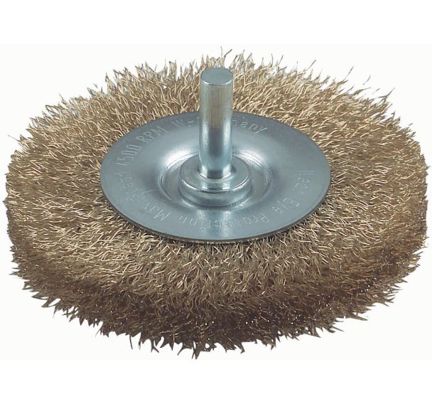 Brosse circulaire diamètre 75mm à fils laiton
