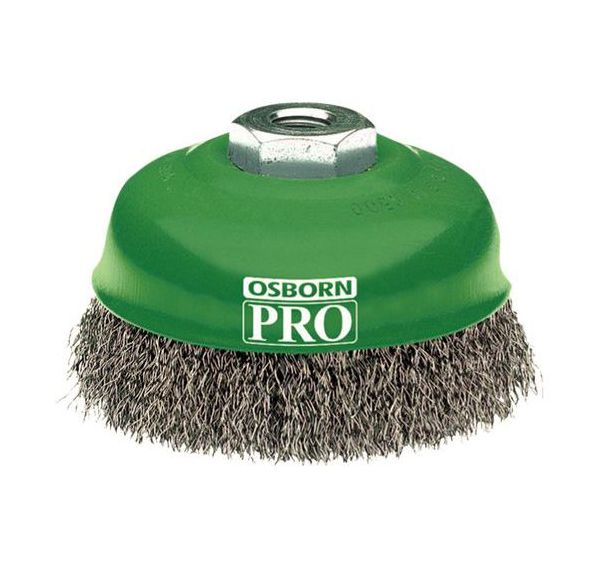 Brosse coupe fil ondulé - Inox