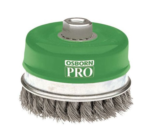 Brosse coupe fil torsadé - Inox