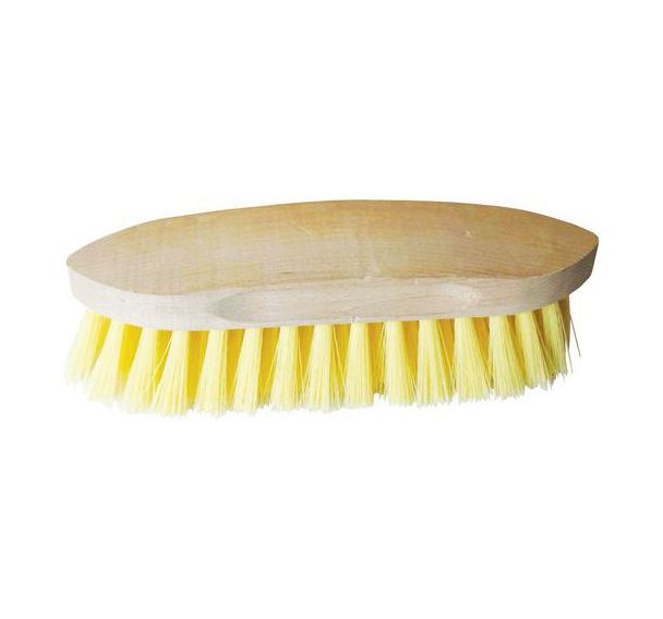 Brosse crinière polypropylène monture bois