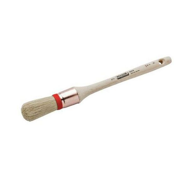 Brosse de pouce ronde - Manche en bois n°6